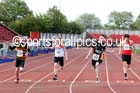 Boys under-15s 100 metres, North Eastern Track and Field Champs, Gateshead Stadium. Photo: David T. Hewitson/Sports for All Pics